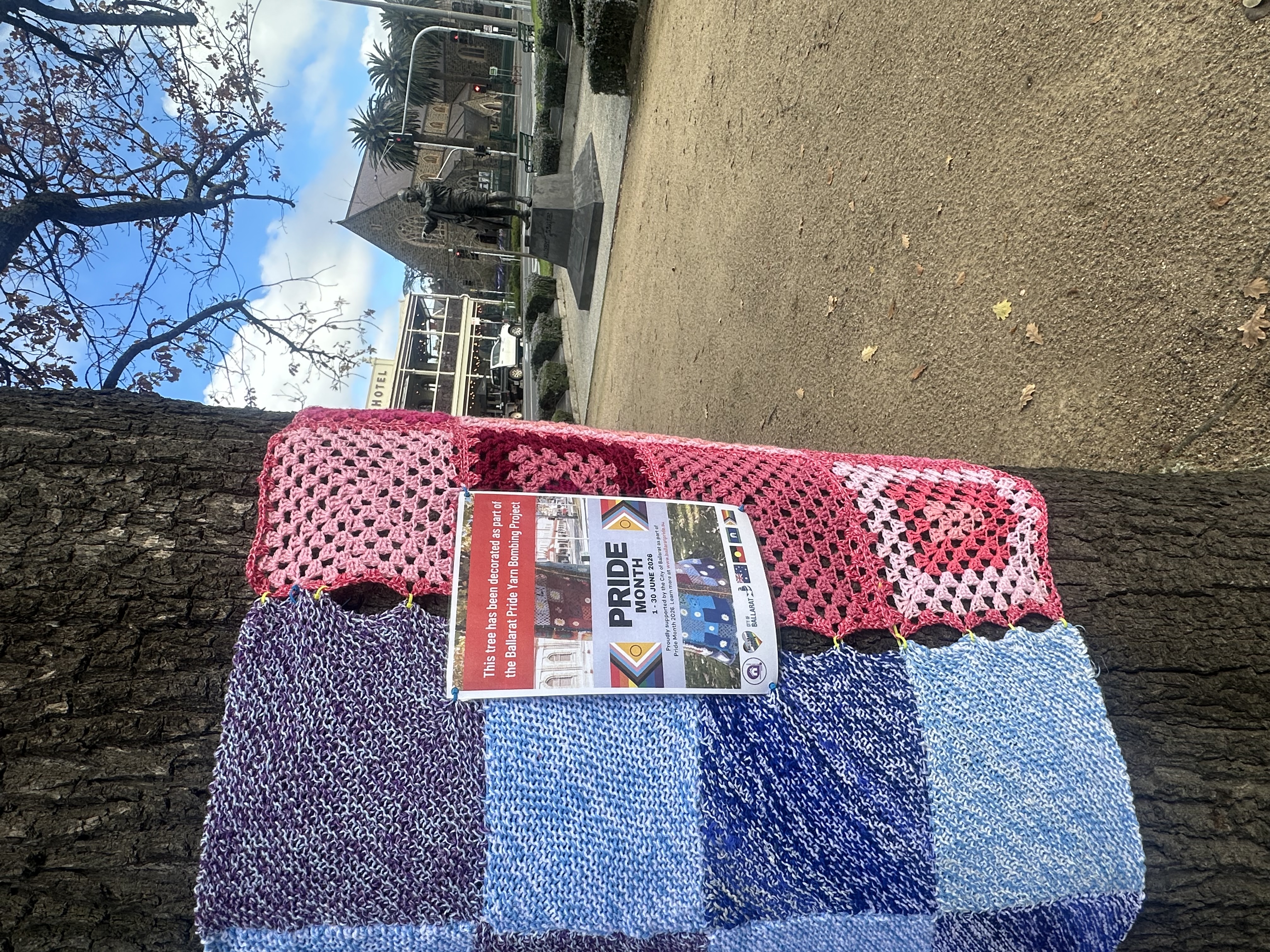 The Queen Alexandra Bandstand, near the intersection of Dawson St. and Sturt St.
