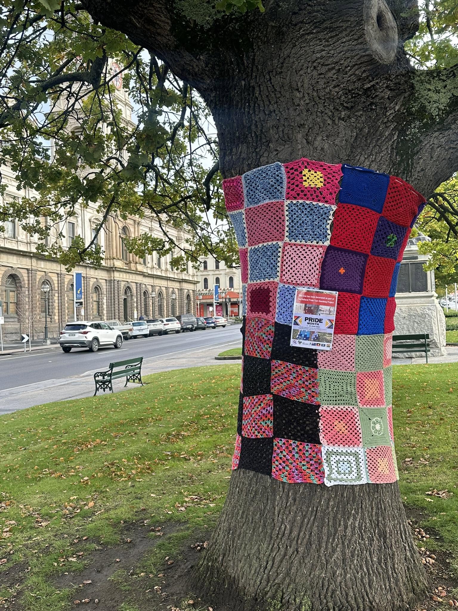 Between the Town Hall and Burke & Wills Fountain, near the intersection of Lydiard St. and Sturt St.